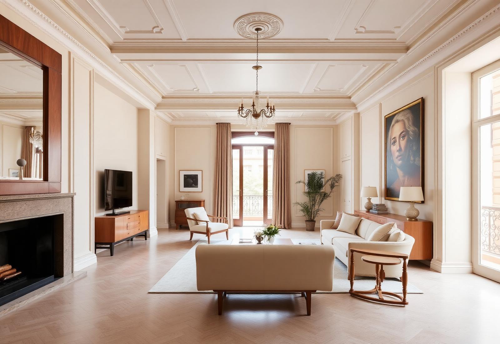 Interior modernista de un piso del Eixample